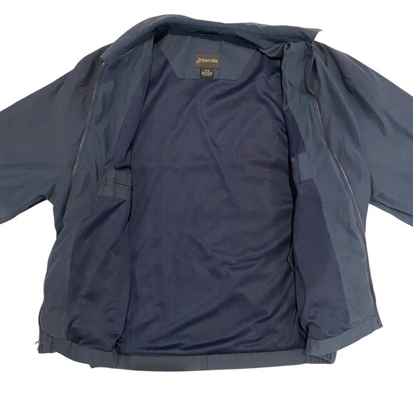 St. Johns Bay Navy Workwear Jacket M w/ Phone Pouch - Picture 2 of 8